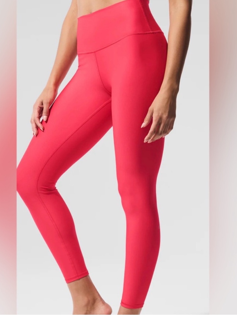 ALO Airlift High Waist 7/8 Watermelon Pink Leggings perfect no flaws XS